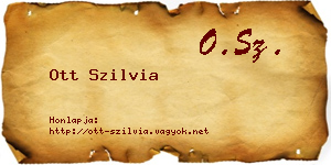 Ott Szilvia névjegykártya